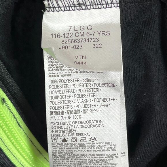 Nike Jacket Youth Large 6-7 YRS Zip Up Black Warmup Soccer Mock Neck Sweater - Picture 5 of 9